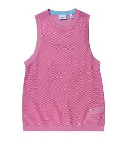 Burberry Ekd Mesh Vest, Viscose, Pink, Sz S, 3*