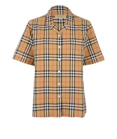 Burberry Short Sleeves Check Shirt, front view