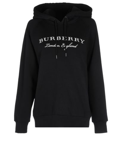 Burberry Embroidered Logo Hoodie, front view