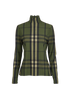 Burberry Turtleneck Plaid Long Sleeves Top, front view