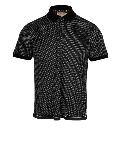 Burberry Dotted Polo, &pound;80, Clothing, Black/Navy, Cotton, Front view