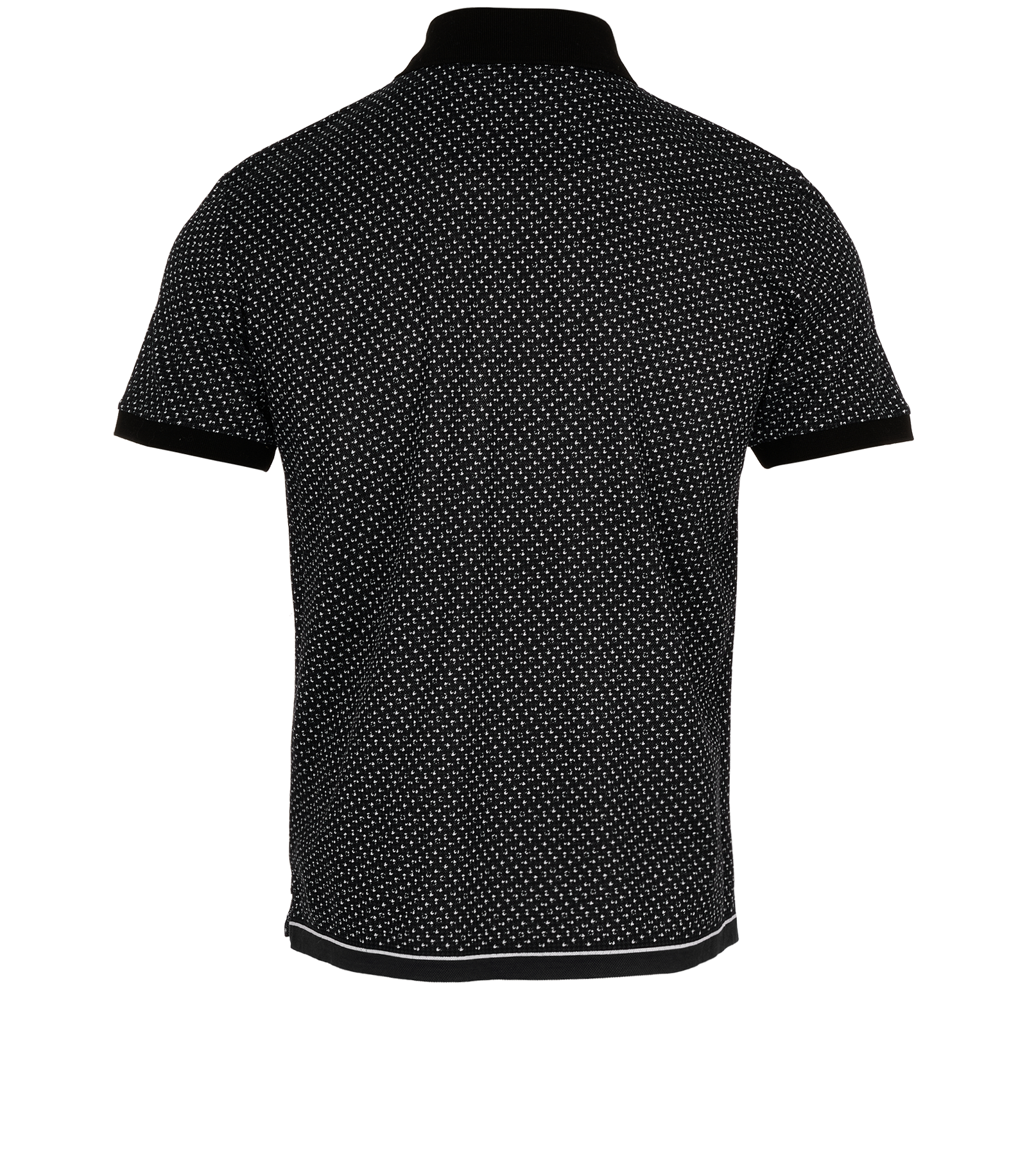 Burberry Dotted Polo, &pound;80, Clothing, Black/Navy, Cotton, Back view