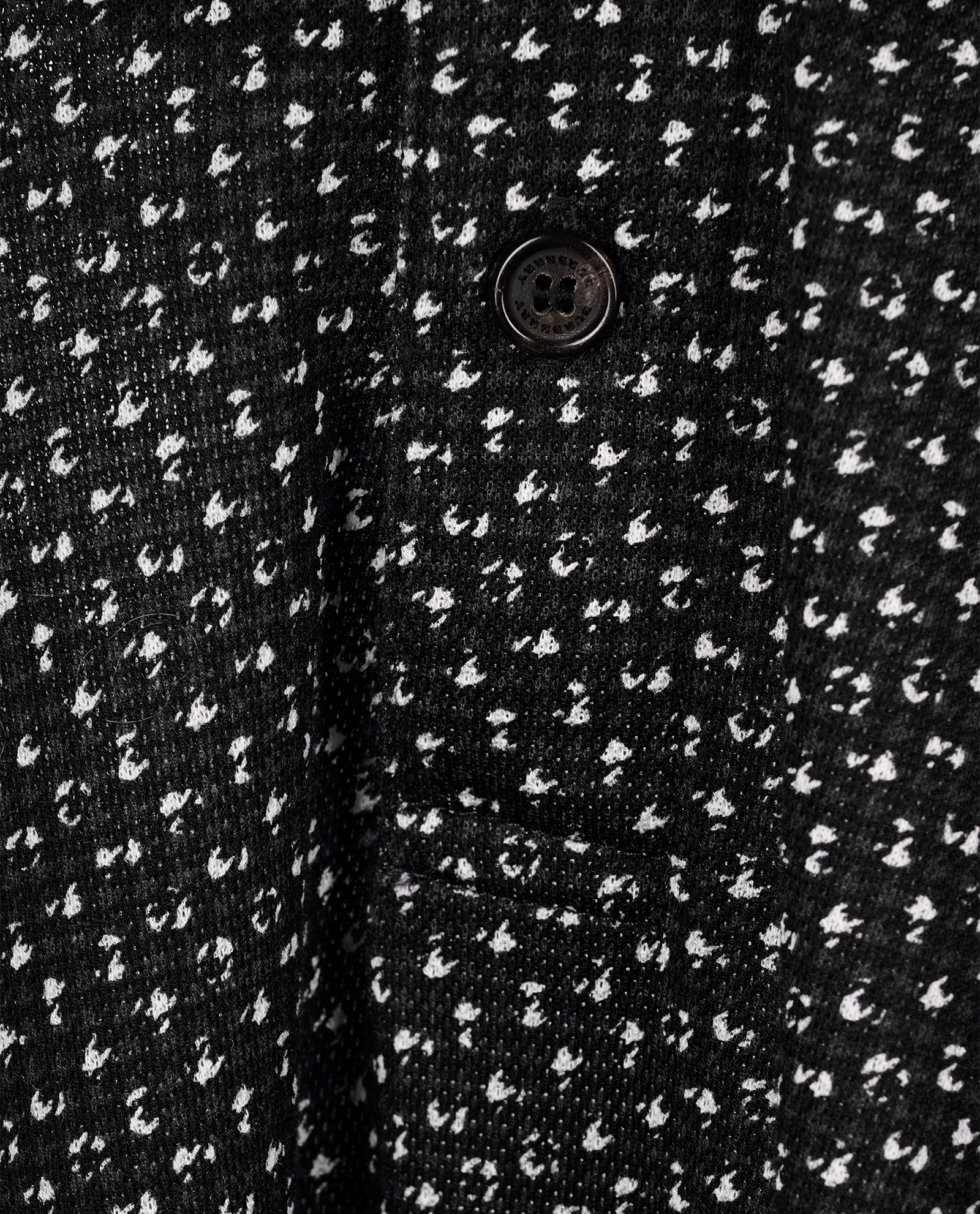 Burberry Dotted Polo, &pound;80, Clothing, Black/Navy, Cotton, Other view