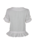 Burberry Ruffle V-Neck Top, back view