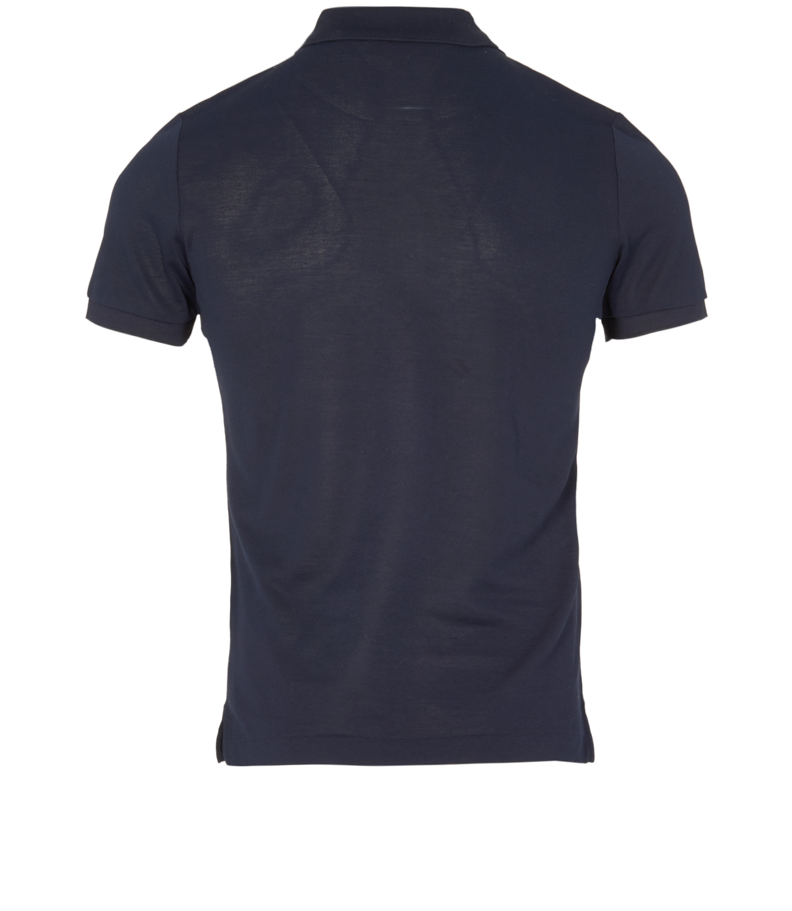 Burberry Embroidered EKD Logo Polo Shirt, &pound;150, Clothing, Navy, Cotton, Back view