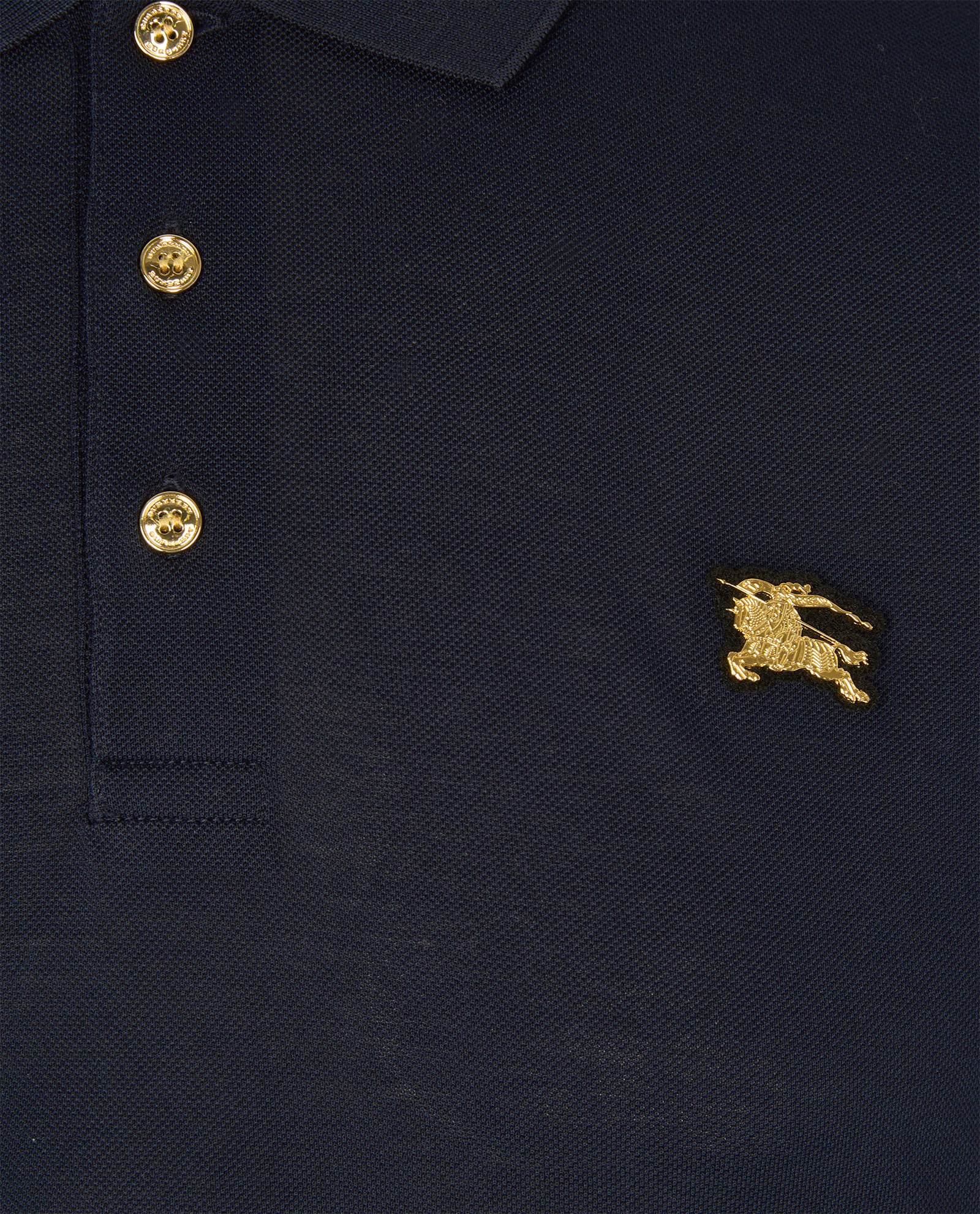Burberry Embroidered EKD Logo Polo Shirt, &pound;150, Clothing, Navy, Cotton, Other view