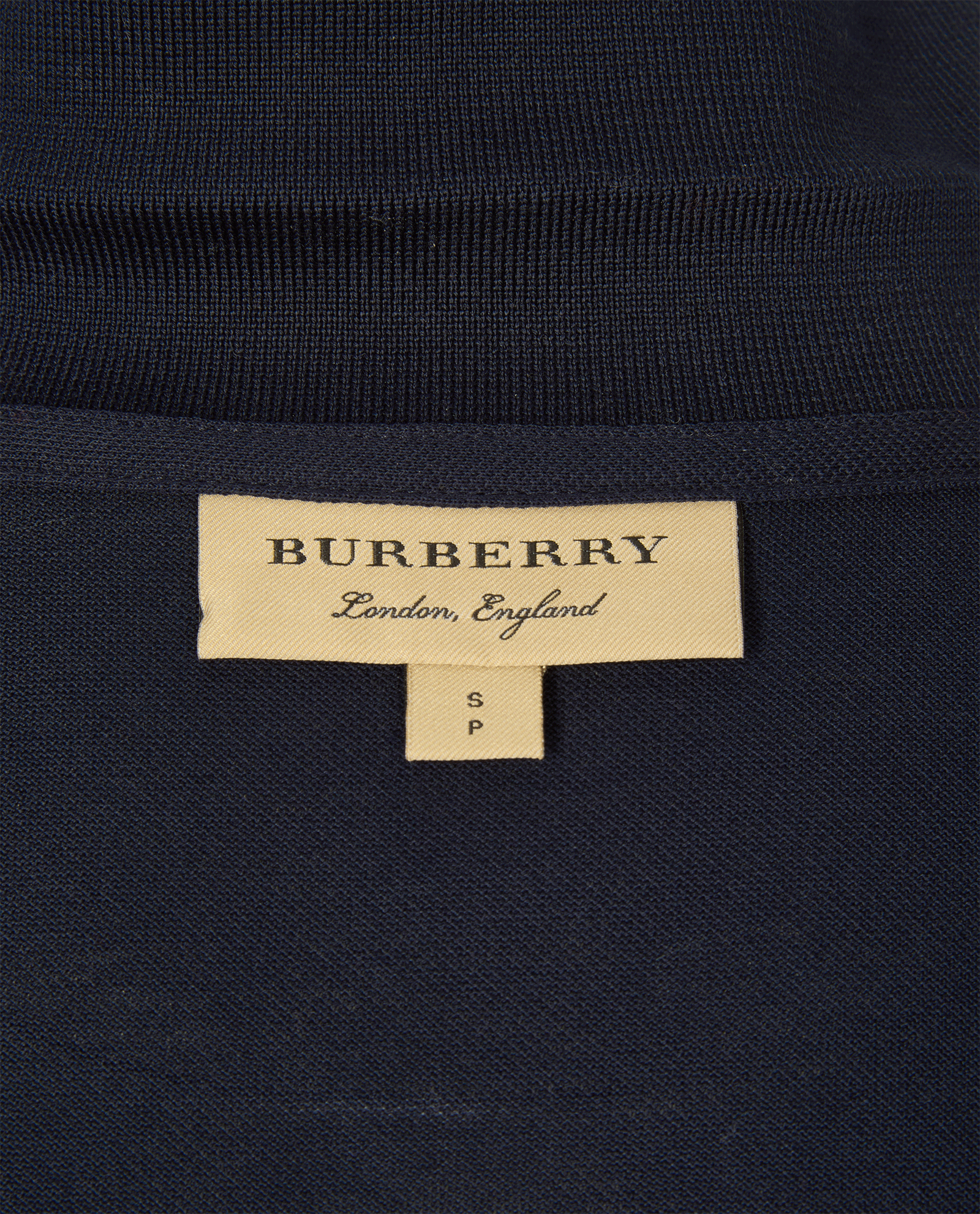 Burberry Embroidered EKD Logo Polo Shirt, &pound;150, Clothing, Navy, Cotton, Other view