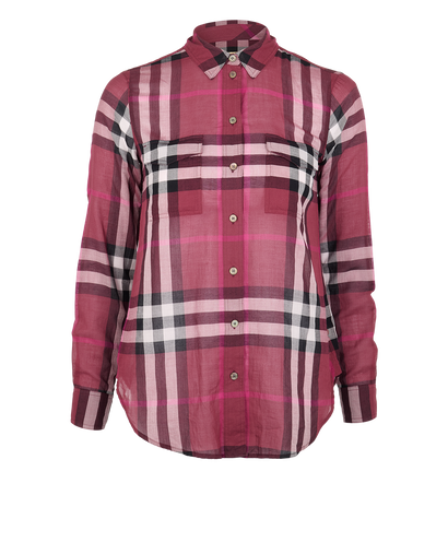 Burberry Plaid Shirt, front view