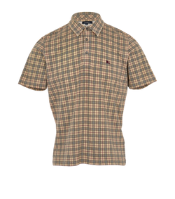 Burberry London Vintage Polo Top, Mens, Cotton, Beige, Sz M, 2*
