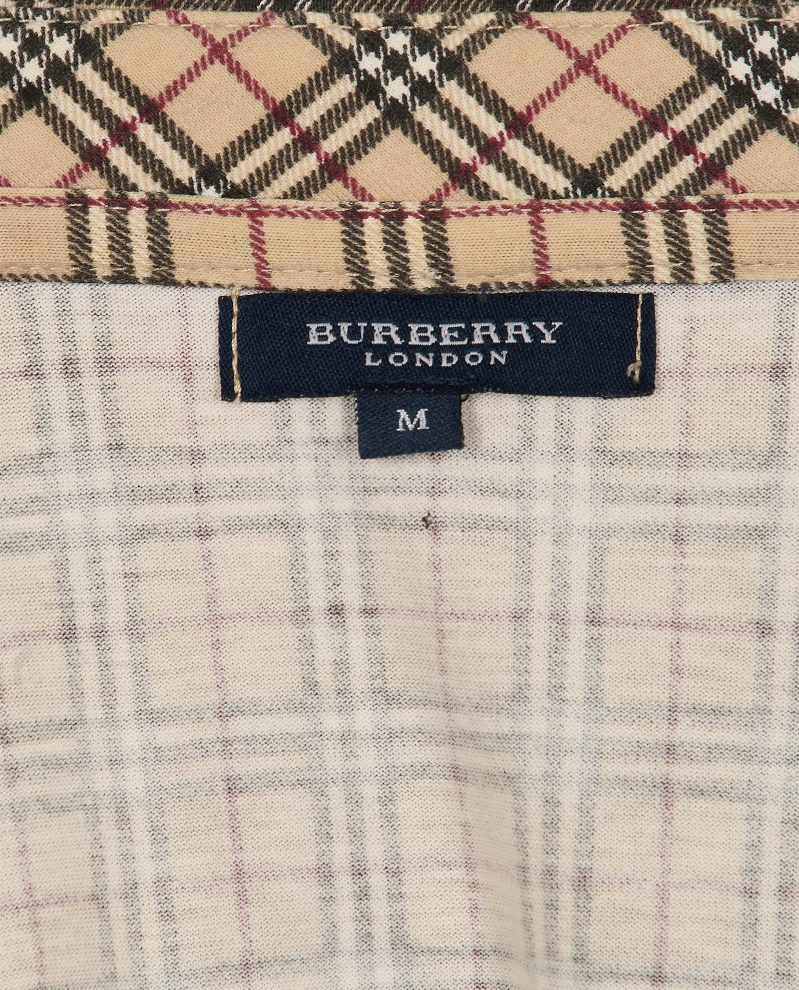 Burberry London Vintage Polo Top, &pound;110, Clothing, Beige, Cotton, Other view