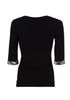 Burberry 3/4 Sleeve Top, back view