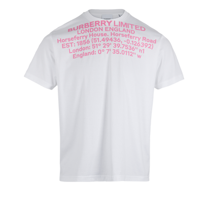 Burberry Pink Logo T-Shirt, front view