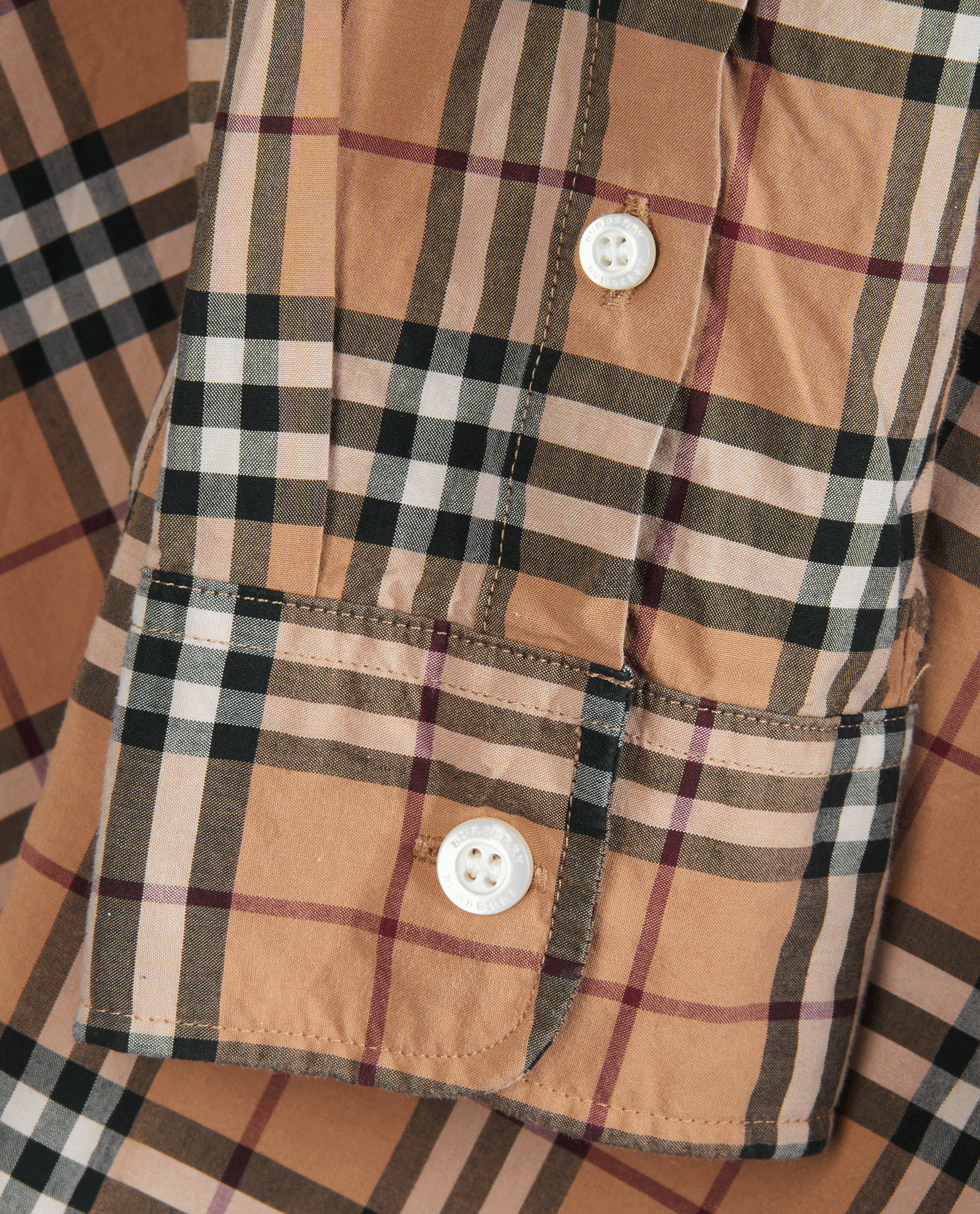 Burberry Check Shirt, &pound;195, Clothing, Beige, Cotton, Other view