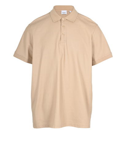 Burberry Polo Shirt, &pound;140, Clothing, Beige, Cotton, Front view