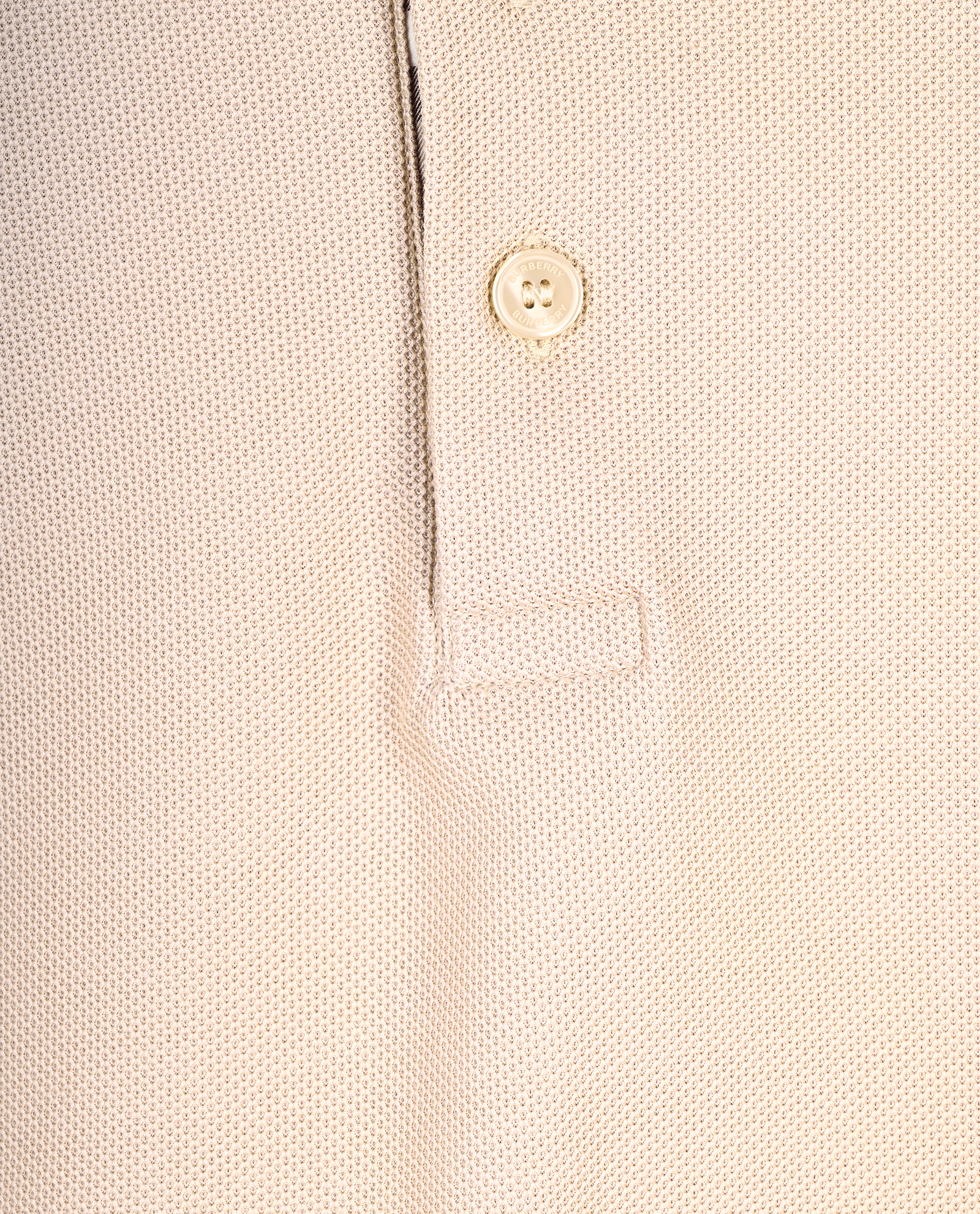 Burberry Polo Shirt, &pound;140, Clothing, Beige, Cotton, Other view