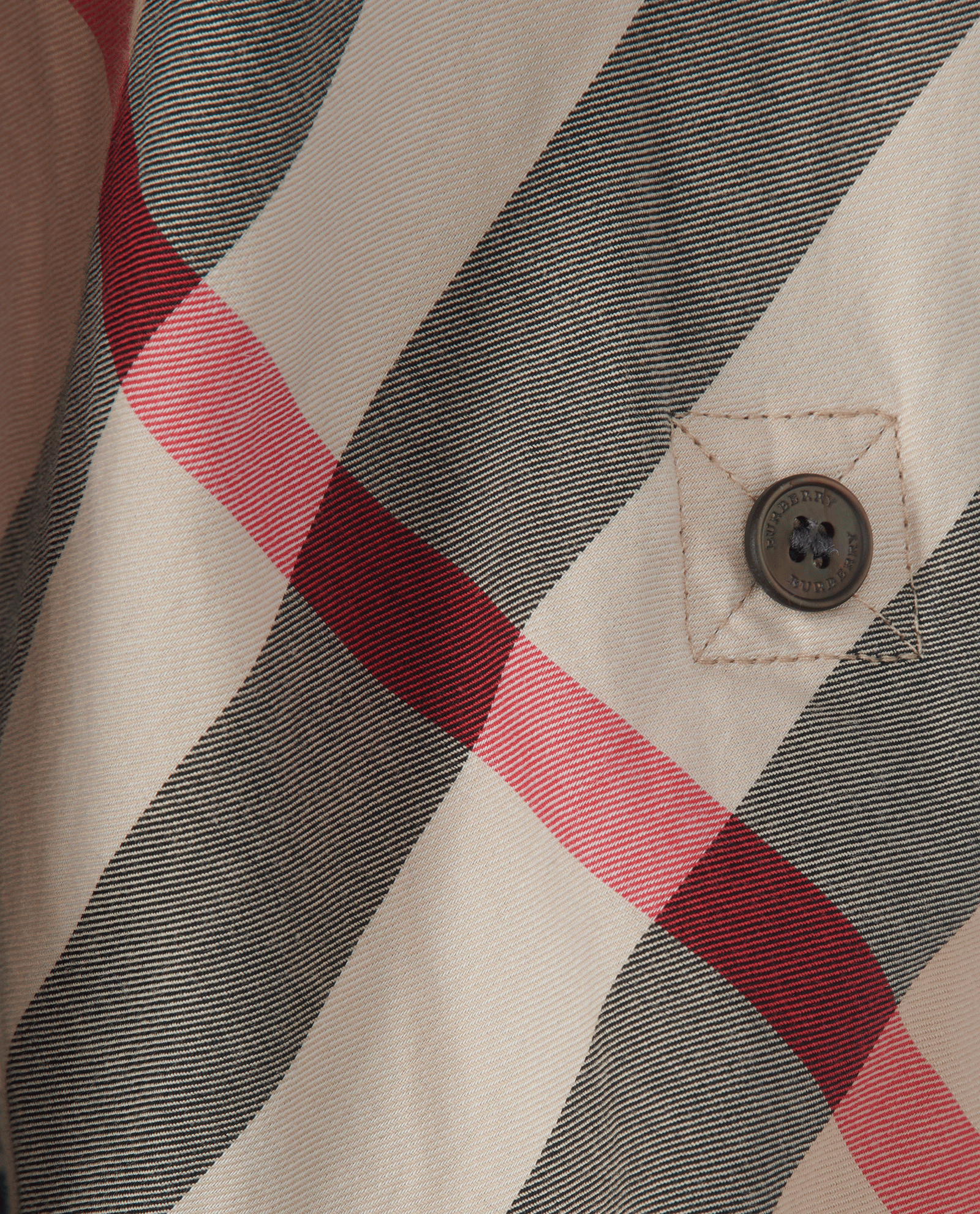 Burberry Check Shirt, &pound;220, Clothing, Beige, Cotton, Other view