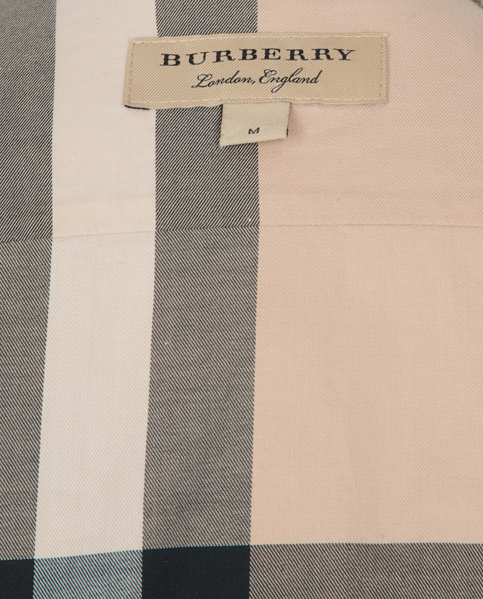 Burberry Check Shirt, &pound;220, Clothing, Beige, Cotton, Other view