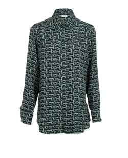 Burberry Print Shirt, Silk, Green, UK8, 3*