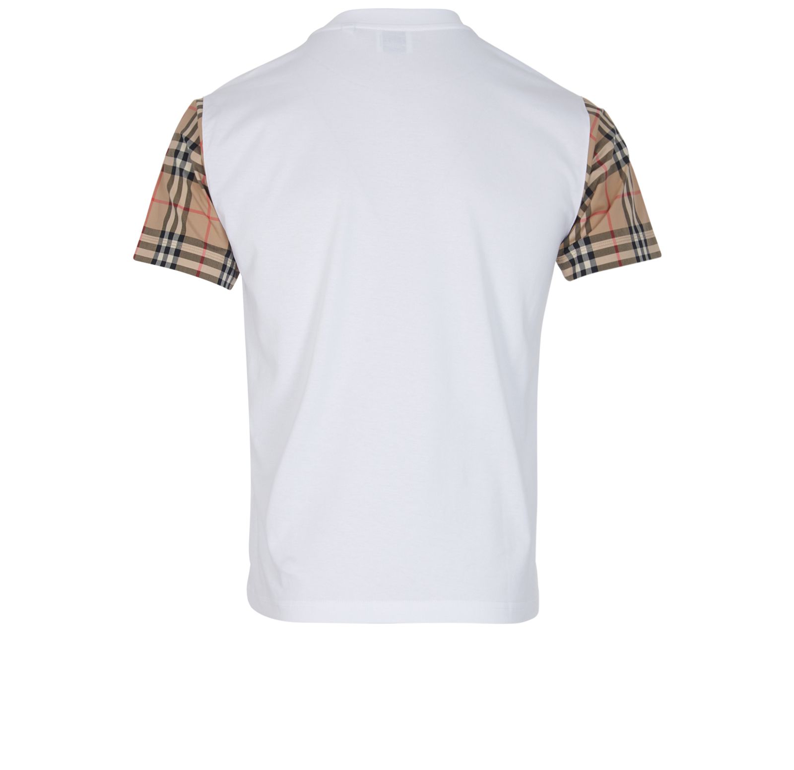 Burberry Carrick Check Sleeve T-Shirt, Tops - Designer