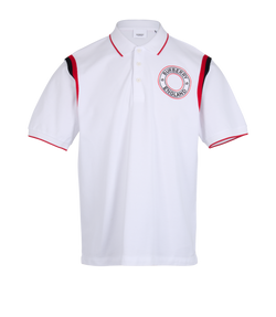 Burberry Polo T-Shirt, Mens, Cotton, White, Sz L, 3*