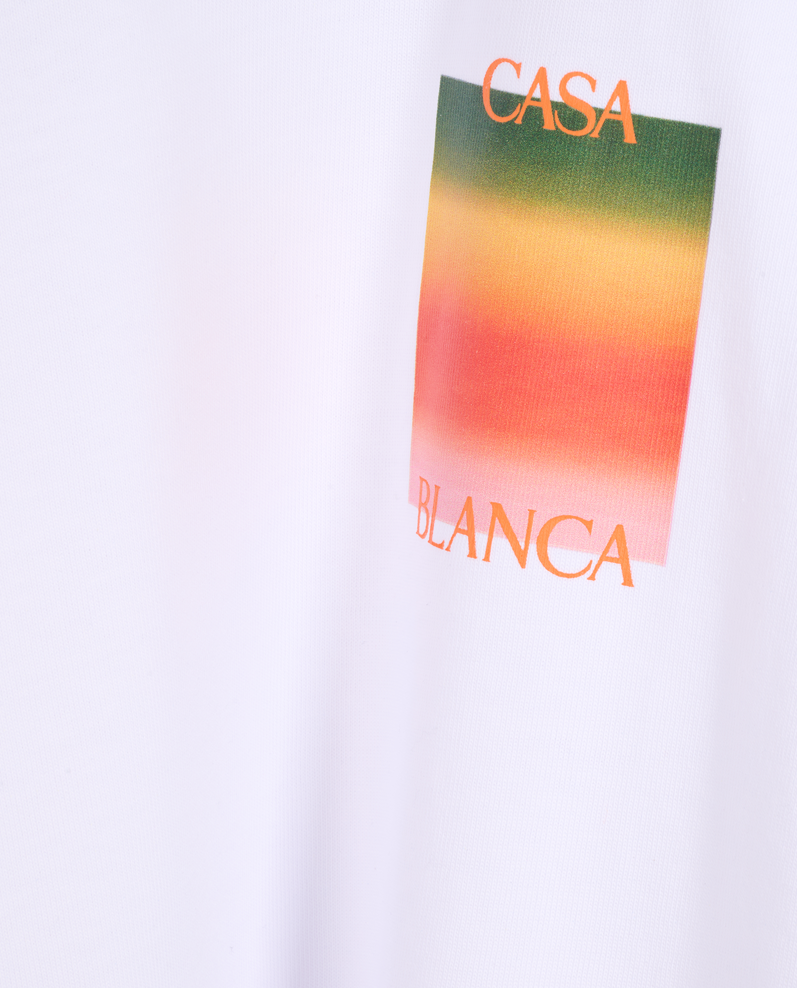 Casablanca Gradient Square T-Shirt, &pound;90, Clothing, White, Cotton, Other view