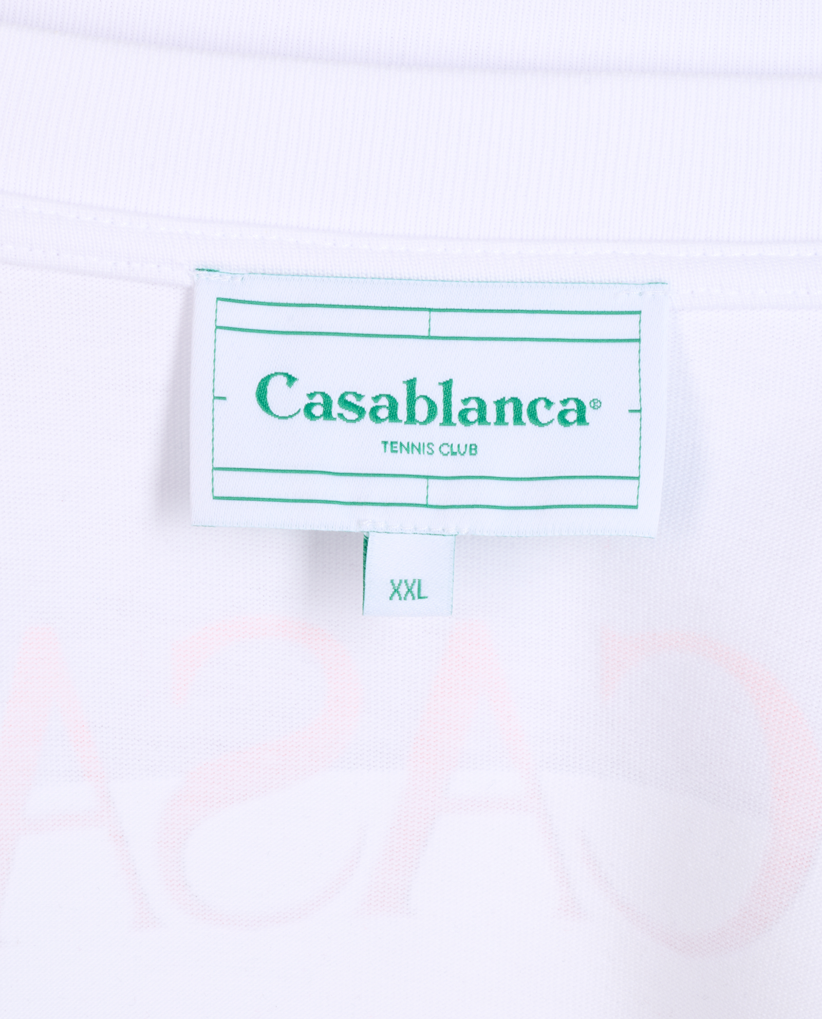 Casablanca Gradient Square T-Shirt, &pound;90, Clothing, White, Cotton, Other view