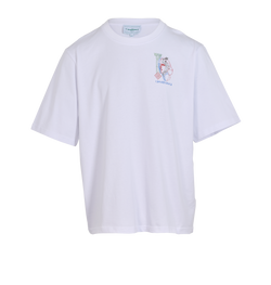 Casablanca Drawing Lab Screen T-Shirt, Mens, Cotton, White, Sz XXXL, 3*