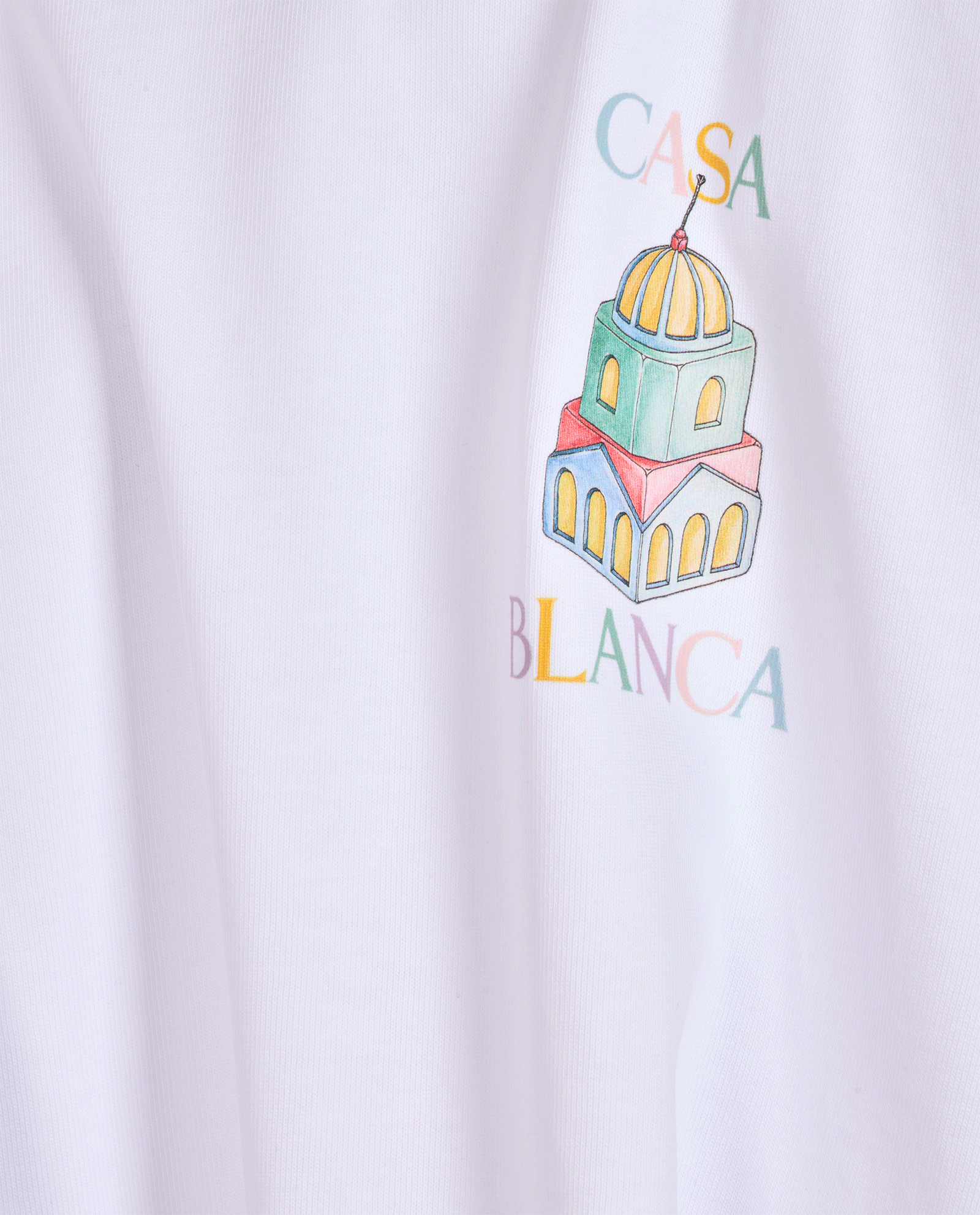 Casablanca Objets En Vrac T-Shirt, &pound;90, Clothing, White, Cotton, Other view