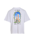 Casablanca Vue De Damas T-Shirt, &pound;90, Clothing, White, Cotton, Back view