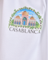 Casablanca Vue De Damas T-Shirt, &pound;90, Clothing, White, Cotton, Other view