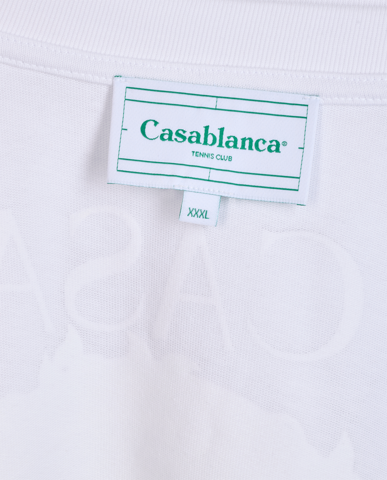 Casablanca Vue De Damas T-Shirt, &pound;90, Clothing, White, Cotton, Other view