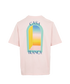 Casablanca L'Arc Colore T-Shirt, &pound;90, Clothing, Pink, Cotton, Back view