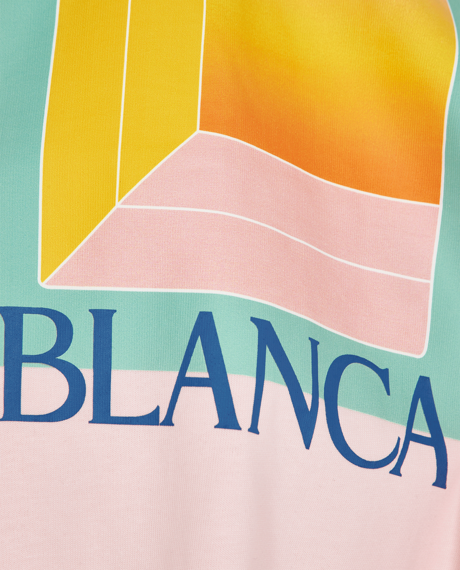 Casablanca L'Arc Colore T-Shirt, &pound;90, Clothing, Pink, Cotton, Other view