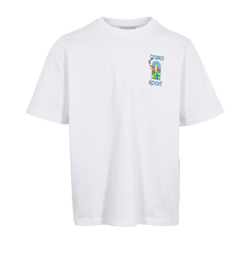 Casablanca Le Jeu Colore Screen T-Shirt, Mens, Cotton, White, Sz XXXL, 3*