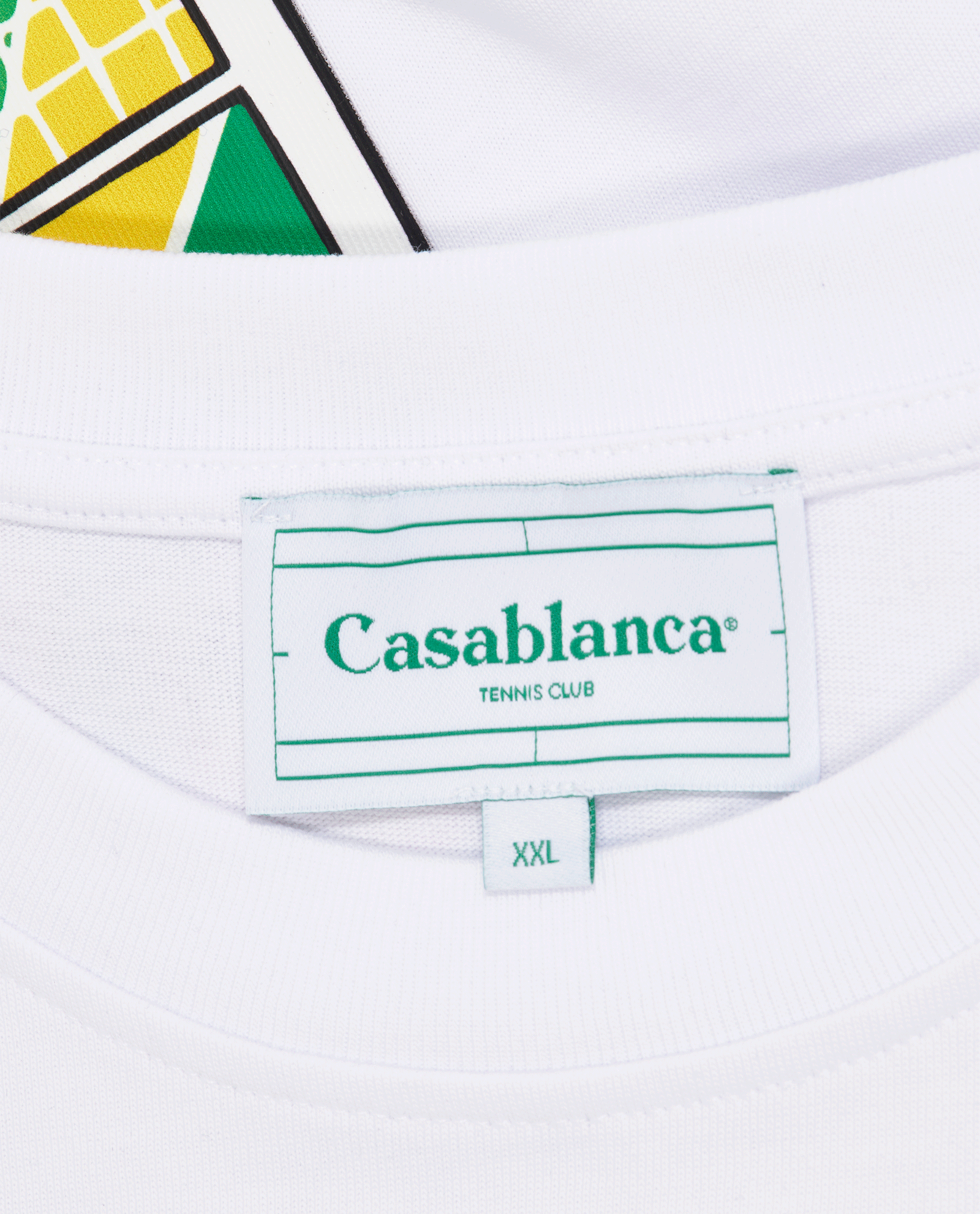 Casablanca Le Jeu Colore Screen T-Shirt, &pound;90, Clothing, White, Cotton, Other view