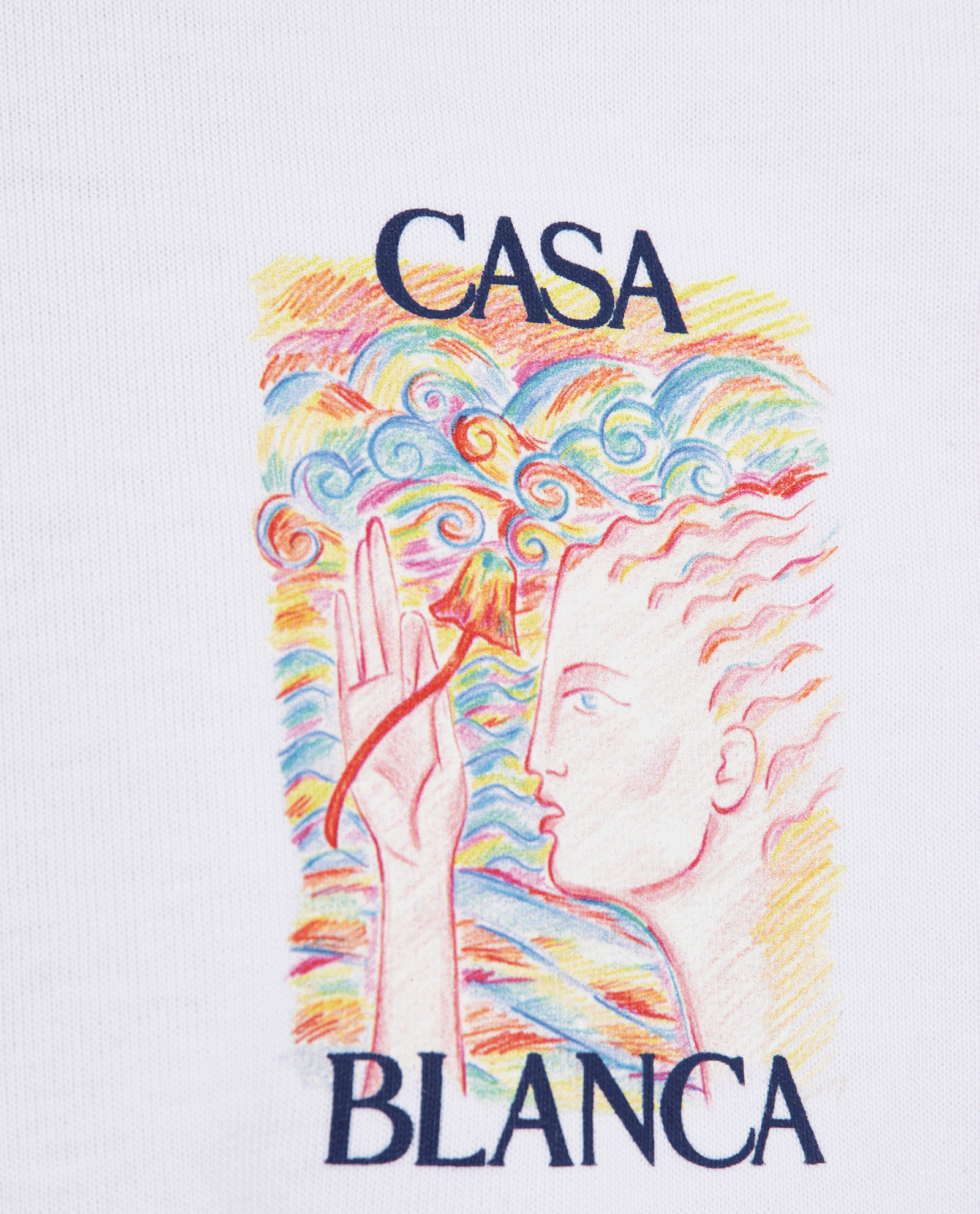 Casablanca Mushroom Goddess T-Shirt, &pound;90, Clothing, White, Cotton, Other view