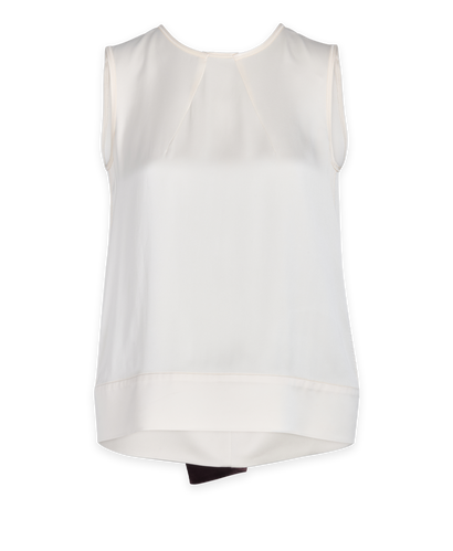 Celine Sleeveless Top, £295, Clothing, Cream/Purple, Silk, Front view