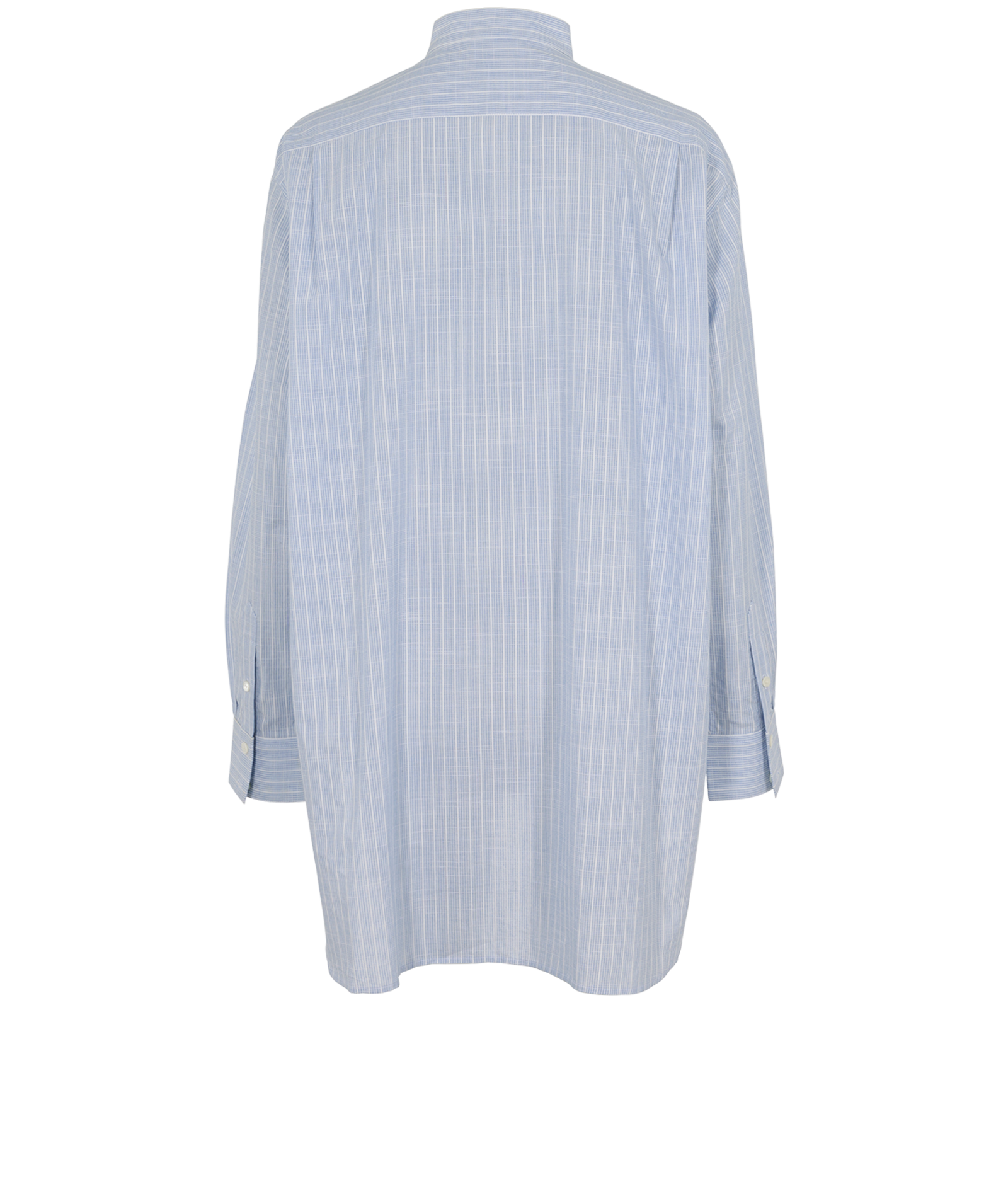 Celine Striped Button Up Long Shirt, &pound;250, Clothing, Blue, Cotton, Back view