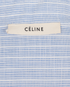 Celine Striped Button Up Long Shirt, &pound;250, Clothing, Blue, Cotton, Other view