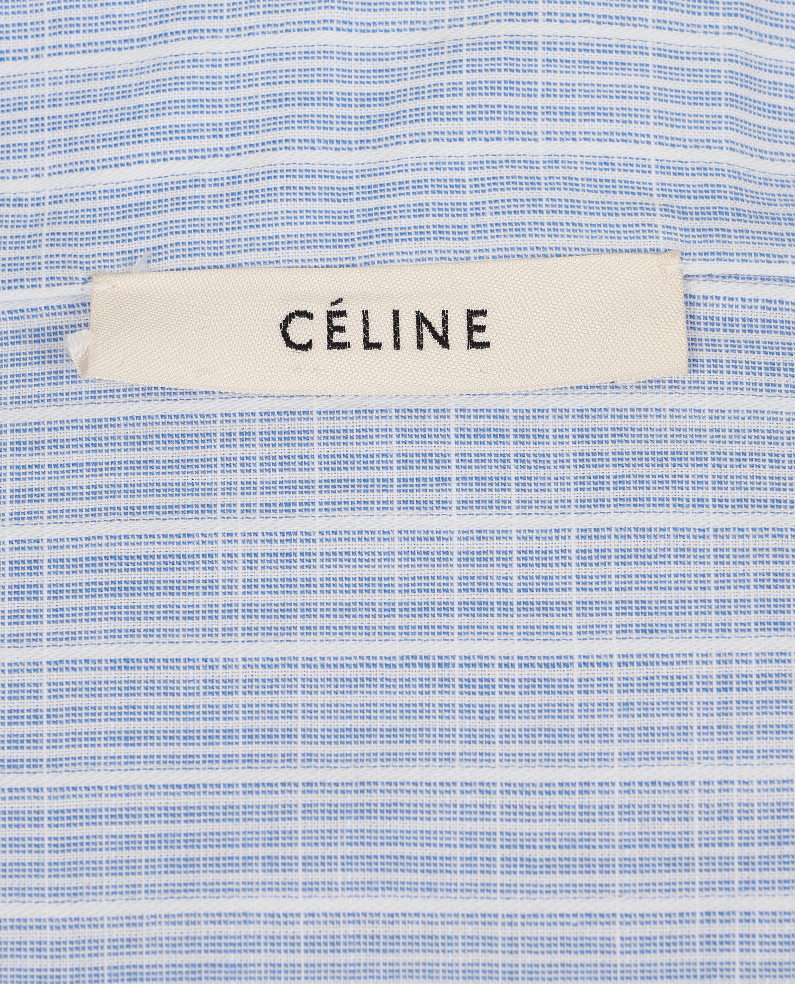 Celine Striped Button Up Long Shirt, &pound;250, Clothing, Blue, Cotton, Other view