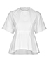 Celine Peplum Banded Top, front view