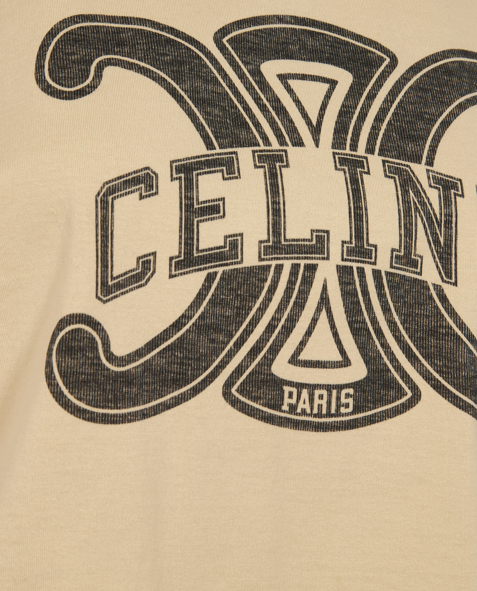 Celine 70's T-Shirt, &pound;180, Clothing, Cream, Cotton, Other view