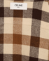 Celine Checked Overshirt, &pound;200, Clothing, Brown/Cream, Wool, Other view