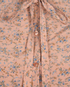 Celine Floral Print Tie Neck Blouse, other view