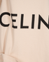 Celine Logo Cropped T-Shirt, &pound;220, Clothing, Beige, Cotton, Other view