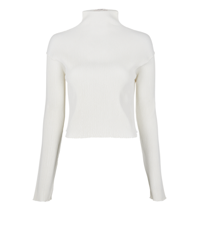 Celine Ribbed High Neck Top, front view