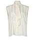 Chanel Sleeveless Ruffle Blouse, front view
