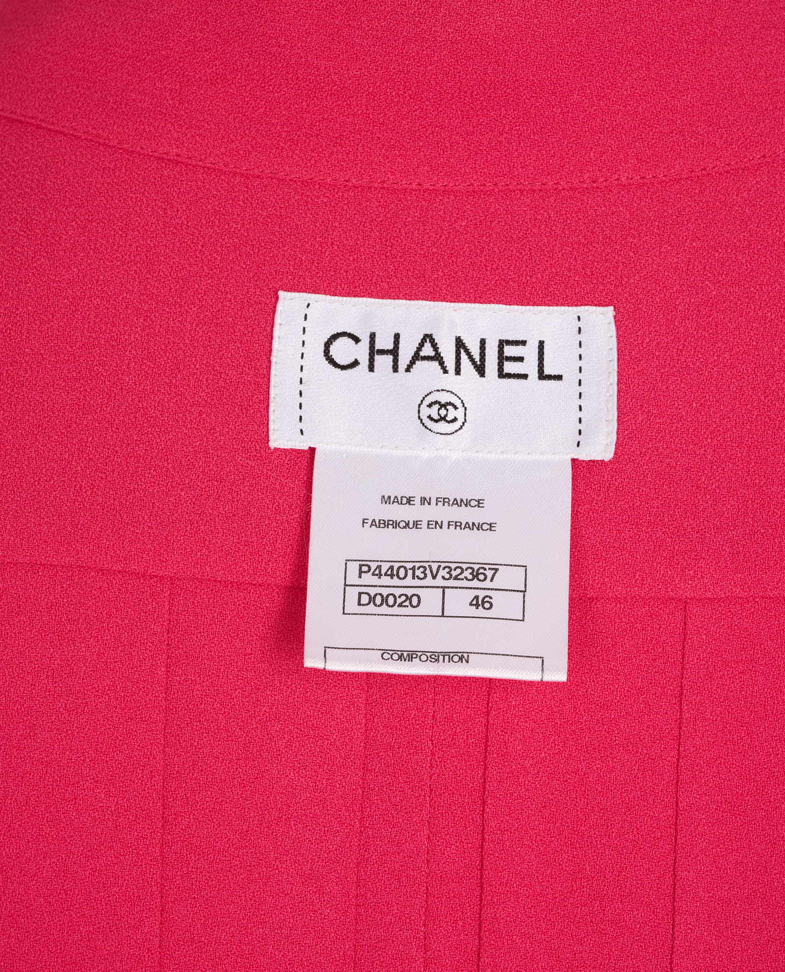 Chanel Pleated Sleeveless Blouse, &pound;250, Clothing, Pink, Viscose, Other view