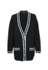 Chanel Cardigan, &pound;850, Clothing, Black, Cashmere, Front view