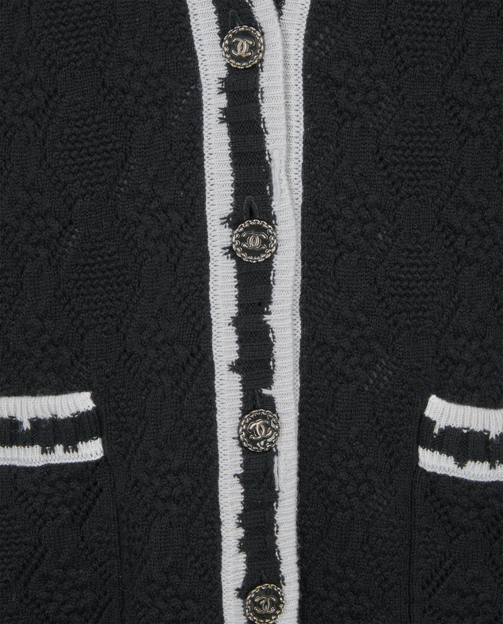 Chanel Cardigan, &pound;850, Clothing, Black, Cashmere, Other view